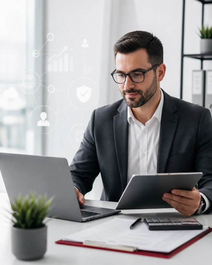 Evaluación de solicitud de crédito comercial para empresas