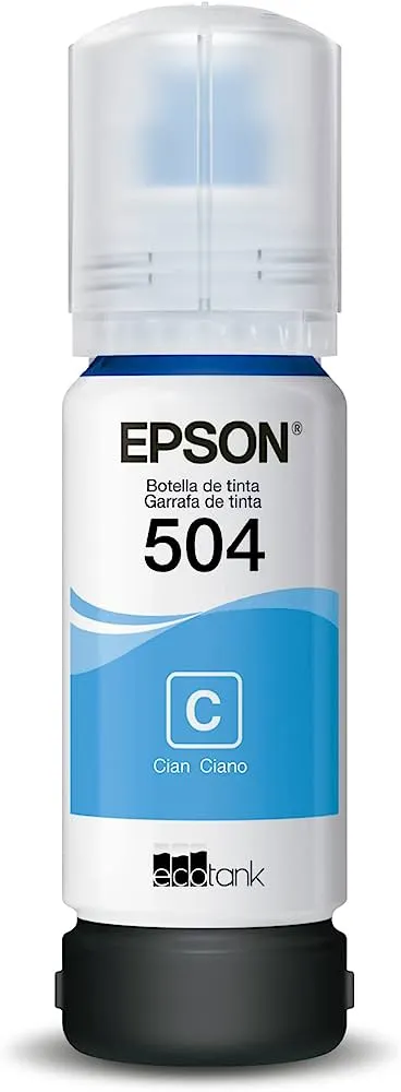 TINTA EPSON AZUL 504 PARA ECOTANK L4150, L4160, L4260, L6161