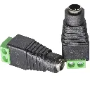 CONECTOR DC HEMBRA DE CORRIENTE PARA CAMARA VEGRO CON VERDE