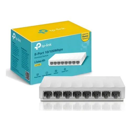SWITCH 8P TP-LINK 10/100M LS1008 WHITE LAN