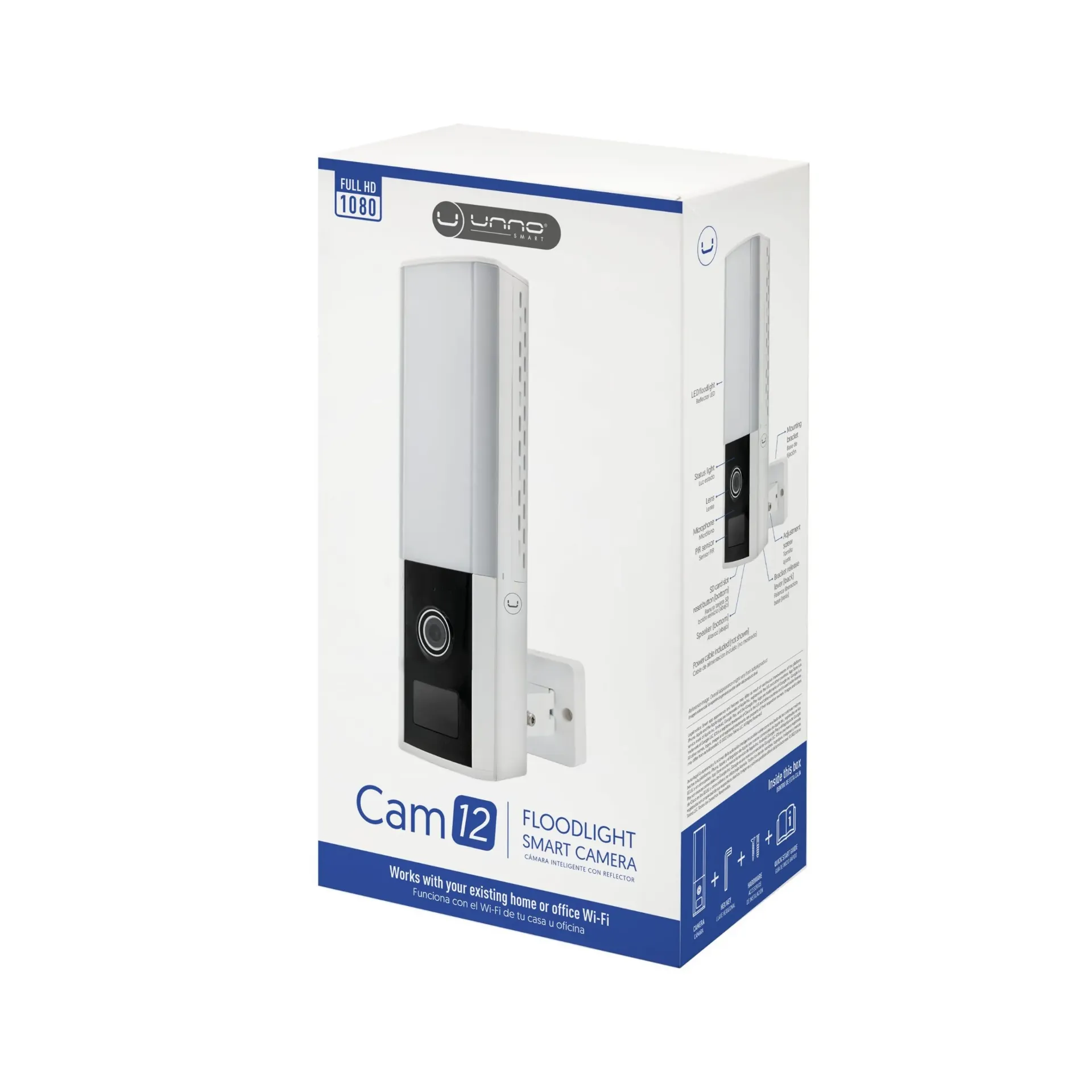 CAMARA UNNO EXTERIOR WIFI INTELIGENTE CAM12