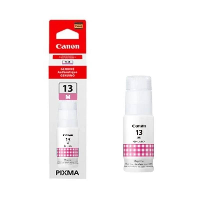 TINTA CANON GI-13 MAGENTA ORIGINAL PARA PIXMA G510, G610