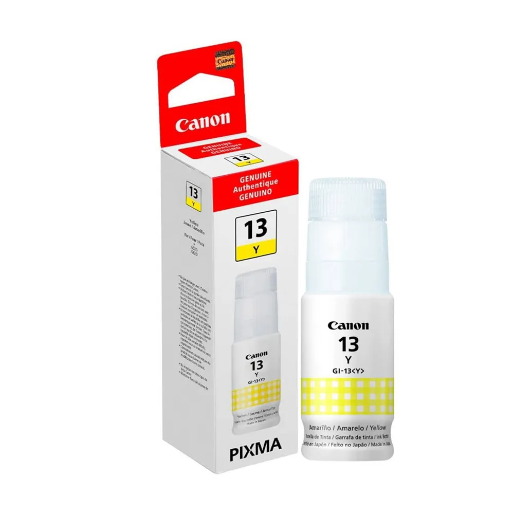 TINTA CANON GI-13 ORIGINA AMARILLA PARA  G510, G610