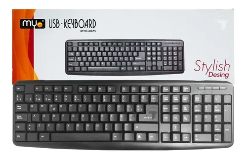 TECLADO MYO-KB25, USB, ESPAÑOL - NEGRO