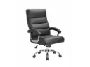 SILLA EJECUTIVA MYO, NEGRO LEATHER, REPOSA DE BRAZOS.