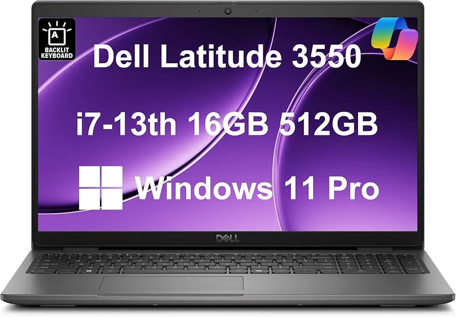 Laptop Dell empresarial 3550 i7-1355U