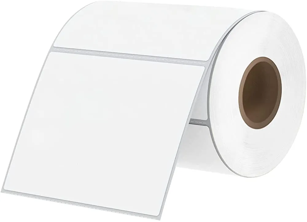 Rollo de Etiquetas Adhesivas 4" x 3" | 633 Etiquetas | Para Impresoras Térmicas
