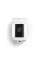 Ring Spotlight Cam Plus Solar Blanco | Cámara de Seguridad WiFi con Panel Solar
