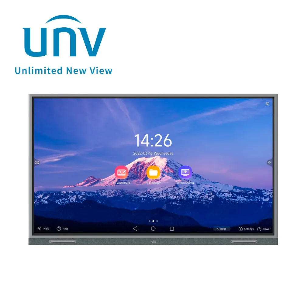 Pantalla Interactiva Inteligente UNV 65" | 4K UHD | Android 11 | Wi-Fi 6 | 8GB RAM | 64GB