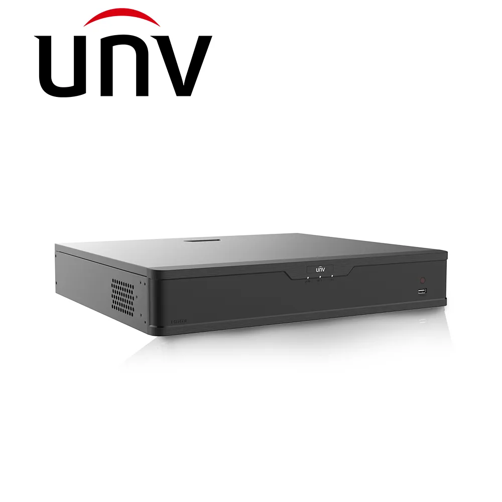 Grabador de Video en Red Uniview UNV-NVR304-32B-P16-IQ | NVR IP Profesional de 32 Canales con 16 Puertos PoE Integrados, 4 Bahías SATA, Compresión Ultra 265/H.265/H.264, Ancho de Banda de 320 Mbps, Soporte para Cámaras de Hasta 16MP, Salidas HDMI y VGA, Funciones de Inteligencia Artificial (AI)